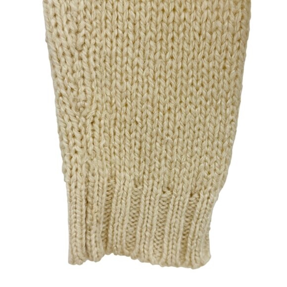 Vtg Y2K Nasty Gal Chunky Pink & Cream Boxy Relaxed Knit Sweater | Soft Girl Twee - Picture 15 of 16